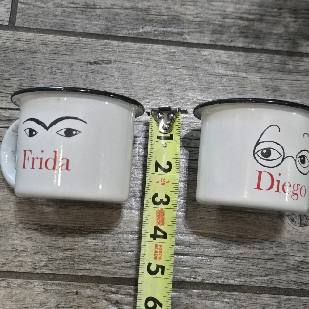 Malinalco Home Frida & Diego Tin Drinking Mugs - Picture 5 of 6